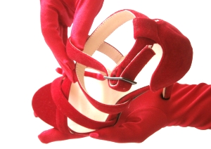 Ein roter Schuh zum Verlieben