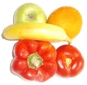 Obst und Gemse im Supermarkt